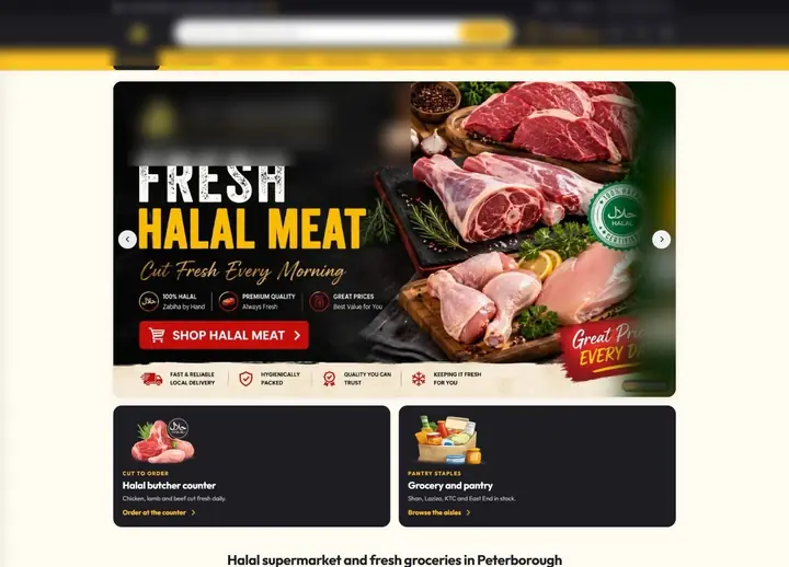 Al-Quraysh Supermarket website