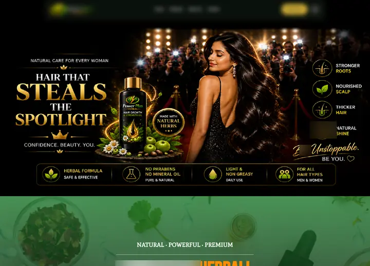 Power Plus Herbal website