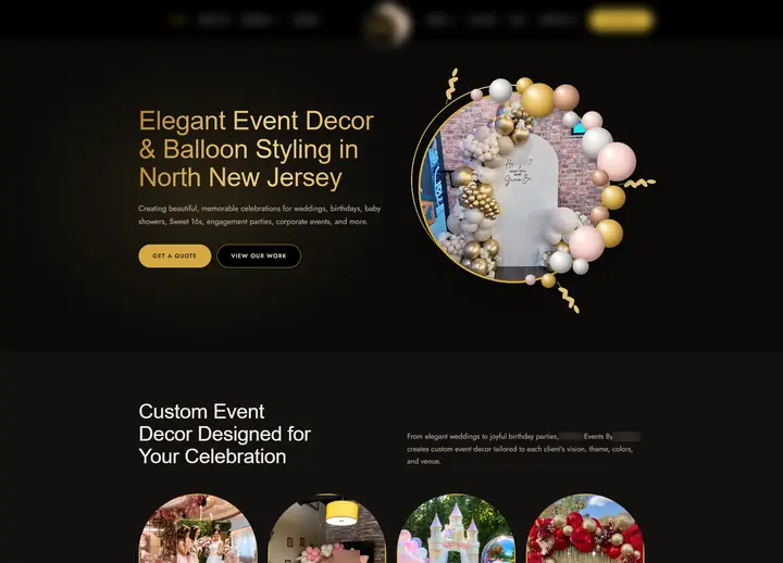 Festive Events by Natalya website