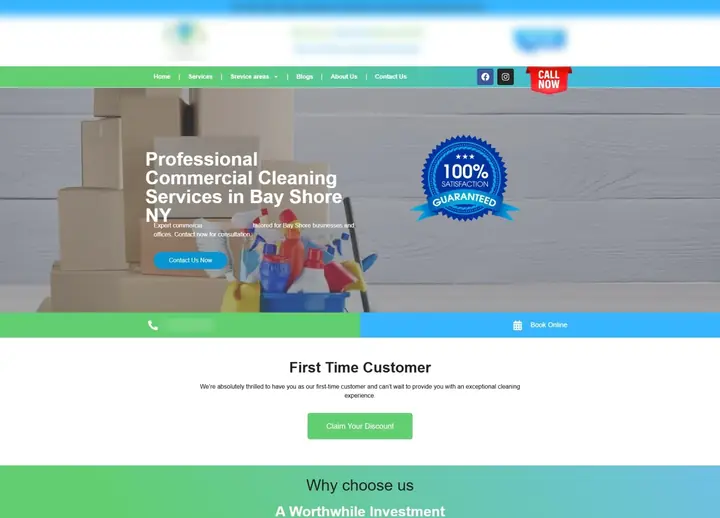 Novi Cleaning Services website