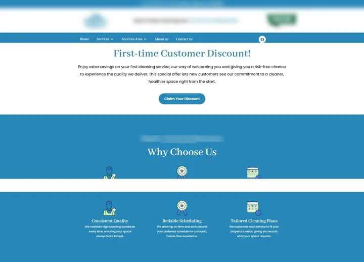 Paul's Cleaning Services website