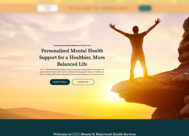 Plush Mental Healthcare website