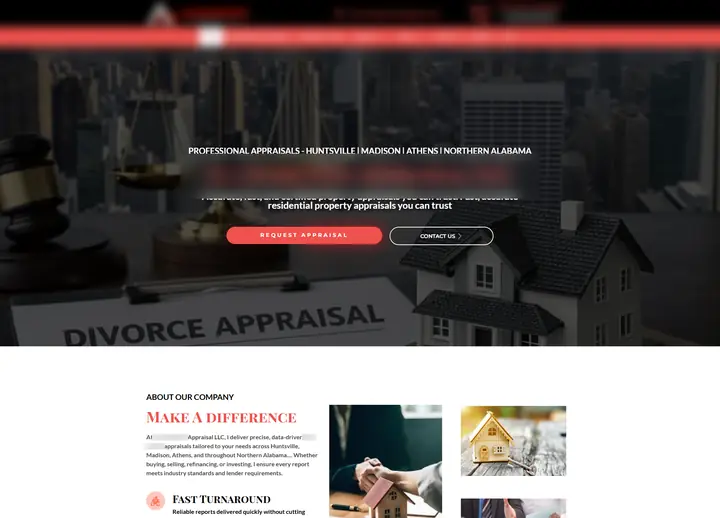 Accelerated Appraisals LLC website
