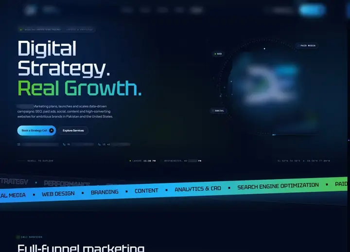 DE Digital Marketing website