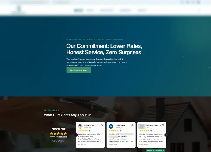 Integrity Capital Mortgage website