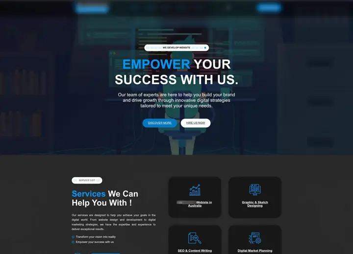 We Develop Websites website