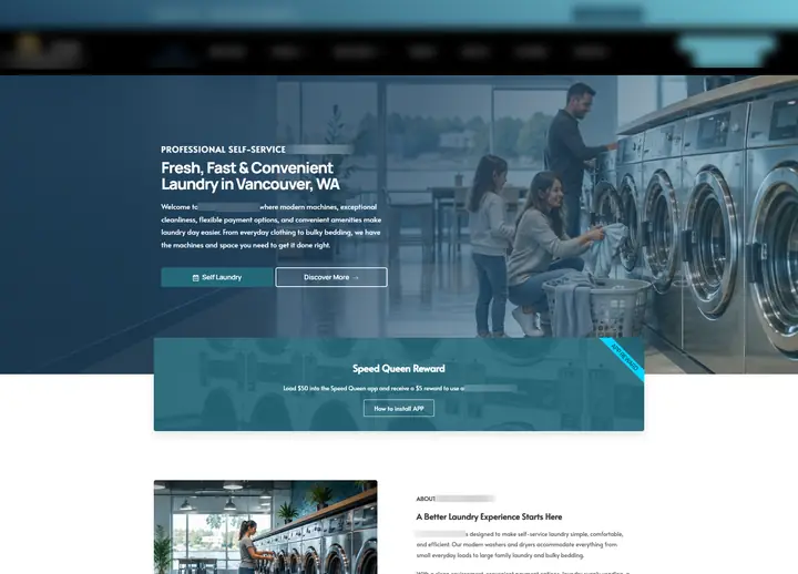 Fresh Laundromat website